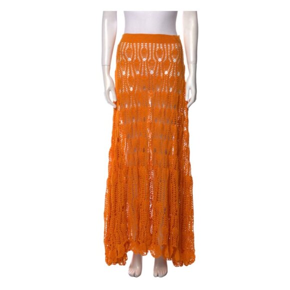 LOEWE PAULA'S IBIZA CROCHET MAXI SKIRT - Picture 3 of 10